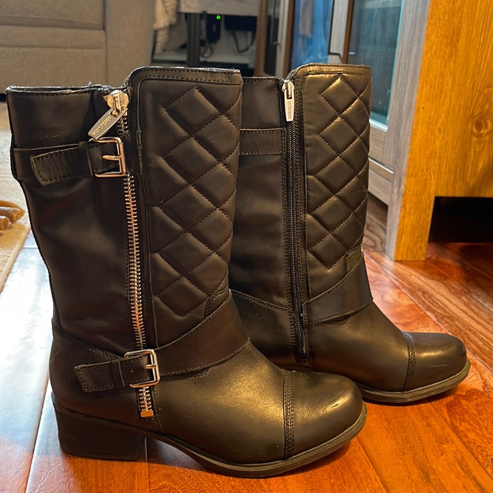 Marc fisher black leather boots